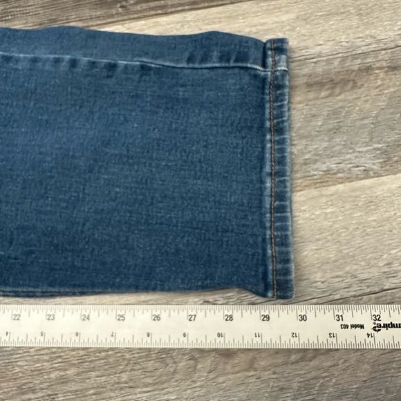Levis 505 Red Tab Blue Mens 38x30 Straight Medium Wash Faded Front Denim‎ Jeans - Picture 7 of 11
